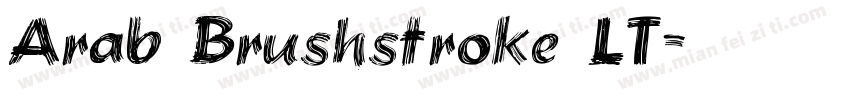 Arab Brushstroke LT字体转换